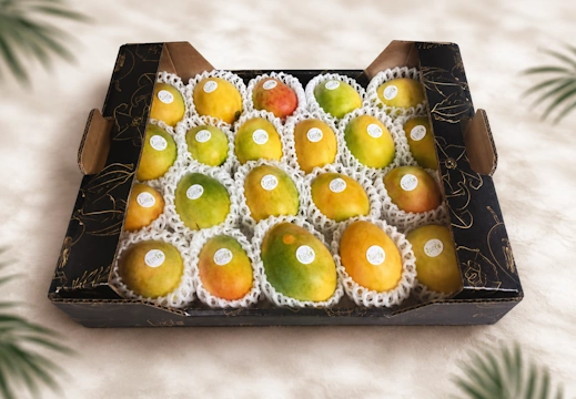 Empaque de exportación de Baby Mango FoodsMas