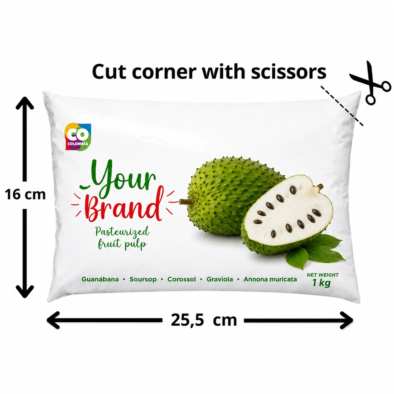 From fruit to bag — how FoodsMas makes aseptic Soursop Pulp purée in Colombia