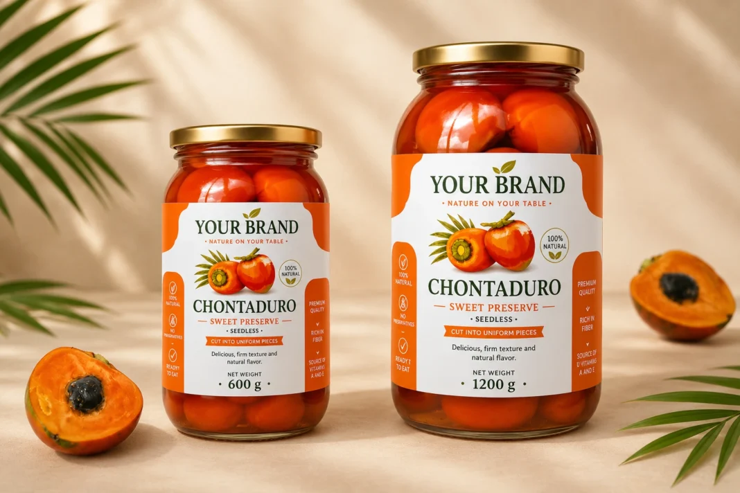Premium Chontaduro in preserves 600 g 1200 g foodsmas